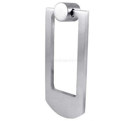 Satin Chrome Contemporary Door Knocker 68x159mm