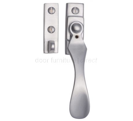 Satin Chrome Lockable Window Casement Fastener 5in (127mm)