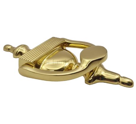 Heritage RR912 Polished Brass Reeded Urn Knocker 195mm