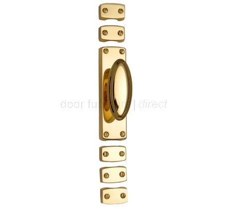 Polished Brass French Door or Window Espagnolette Bolt