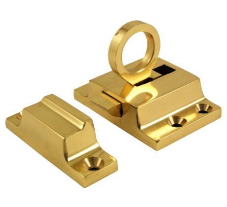 Polished Brass Elbow Catch