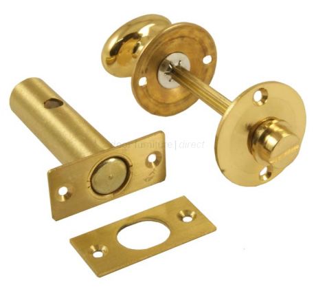 Brass Bathroom Bolt with Turn and Release