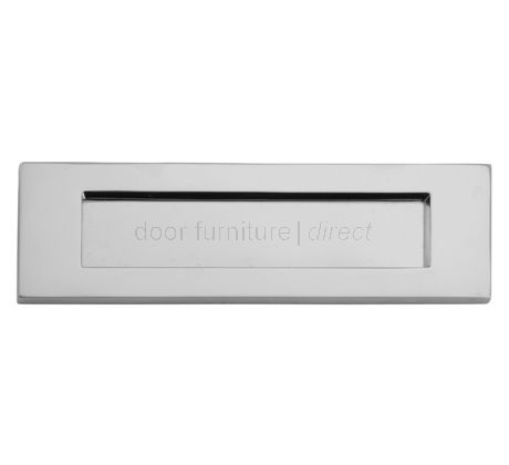 Polished Chrome Victorian Plain Letter Box 11x3.5in (280x90mm)
