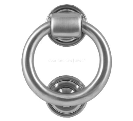 Satin Chrome Ring Door Knocker 105mm JV37NSC