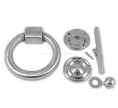 Satin Chrome Ring Door Knocker 105mm JV37NSC