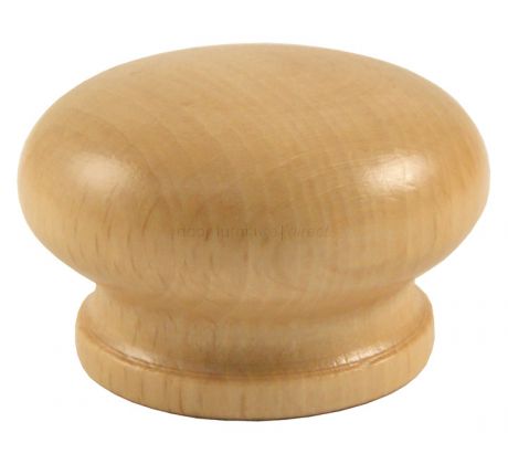 Varnished Wooden Cabinet Knob