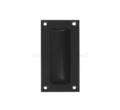 Black Heavy Flush Pull 89mm