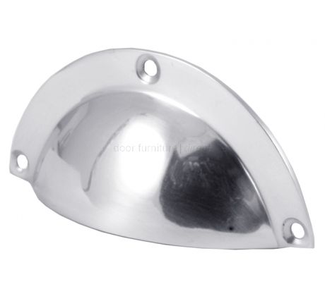 Polished Chrome Hooded Drawer Handle