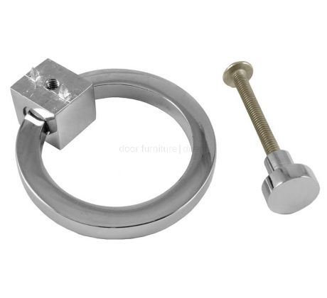 Heritage Polished Chrome Round Cabinet Pull 50mm