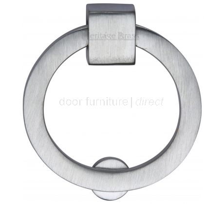 Heritage Satin Chrome Round Cabinet Pull 50mm