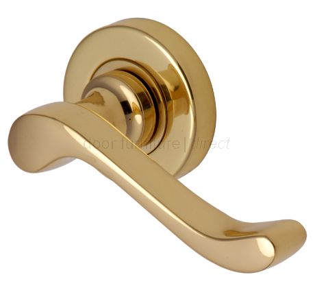 Bedford Polished Brass Lever on Concealed Rose