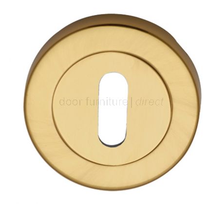 Polished Brass Round Key Hole Escutcheon 53mm
