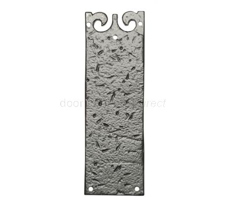 Black Antique Iron Door Push Plate 222x73mm 768