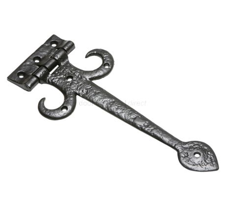 Black Antique Iron 799 Decorative Strap Hinges 304x140mm In Prs
