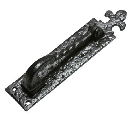 Black Antique Iron Rectangular Front Door Knocker 242x57mm 832