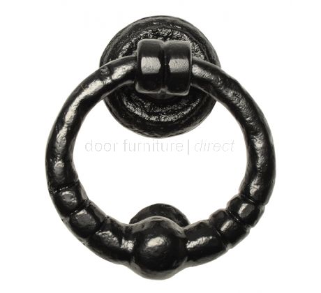 Black Antique Iron Ring Front Door Knocker 127mm 846