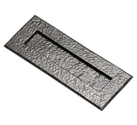 Black Antique Letter Plate 338x98mm 1083