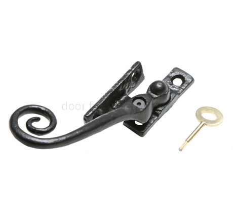 Black Antique Lockable Casement Fastener 1165