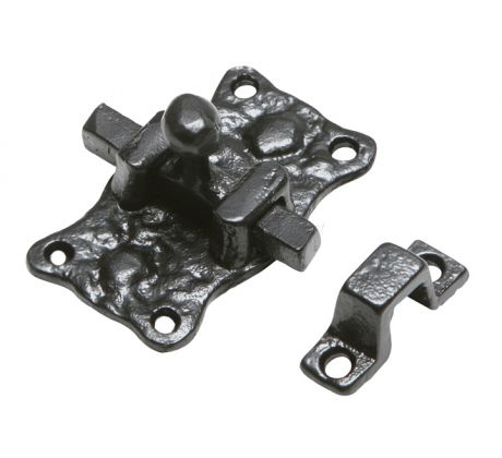 Black Antique Door Bolt 63x35mm 1196