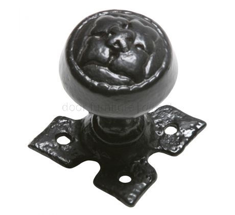 Black Antique Mortice Door Knobs 50mm 1207