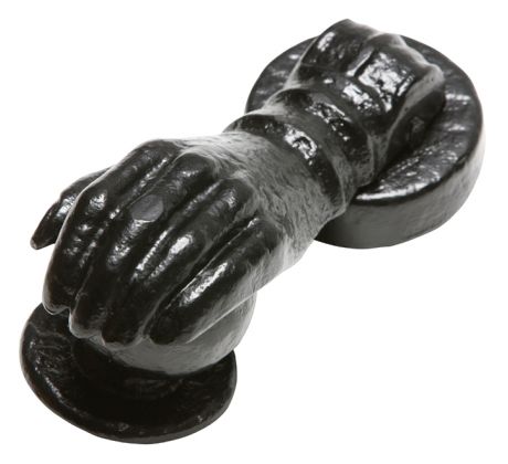 Black Antique Hand Door Knocker 165x70mm 1239