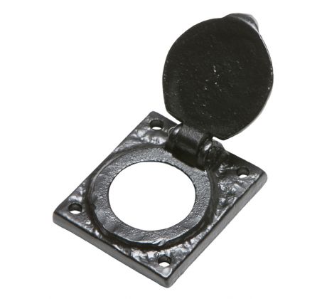 Black Antique Rim Cylinder Cover 65x58mm 1484