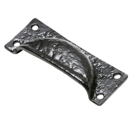 Black Antique Drawer Pull 80mm 1549