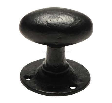 Black Antique Oval Rim Door Knobs 1550R