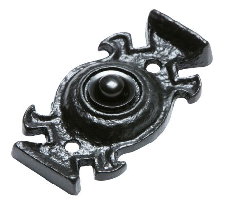 Black Antique Bell Push 89x44mm 1753