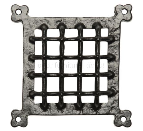 Black Antique Door Grille 304x304mm 2176