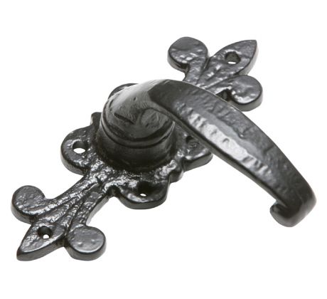 Black Antique Lever Latch Door Handles 2433