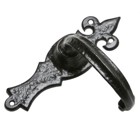 Black Antique Lever Latch Door Handles 159x50mm 2448