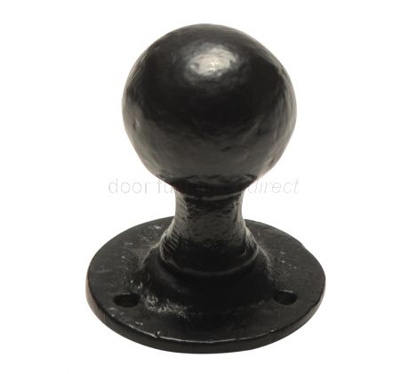 Black Antique Ball Mortice Door Knobs 44mm 3067