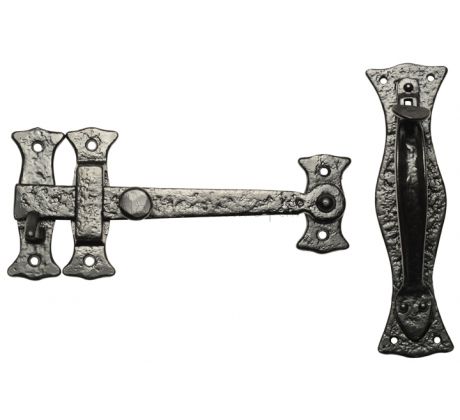 Black Antique Thumb Latch 260x73mm 3628