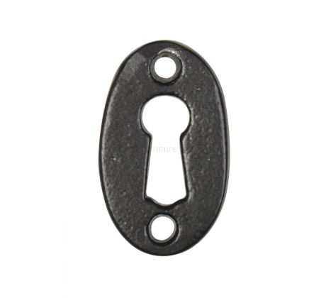 Smooth Black Iron Ball Door Knobs 44mm C387