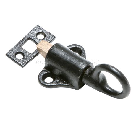 Smooth Black Iron Spring Fanlight Window Catch 607