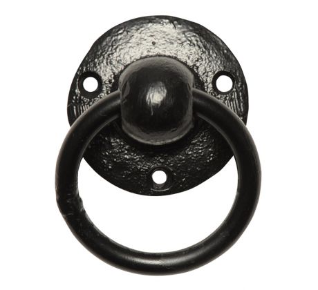 Smooth Black Iron Stable Ring 847