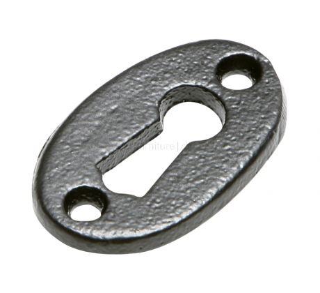 Smooth Black Escutcheon 48mm 3012