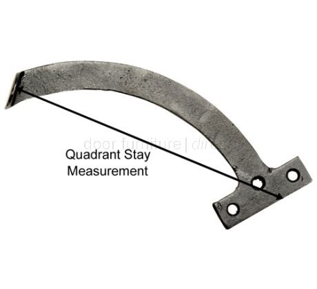 Smooth Black Iron Quadrant Stay 3900 In Pairs