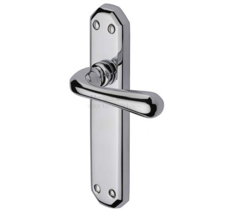 Charlbury Contoured Lever Polished Chrome Latch Door Handles