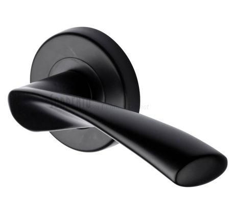Sorrento SC-2042-BLK Treviso Black Lever on Rose Door Handles