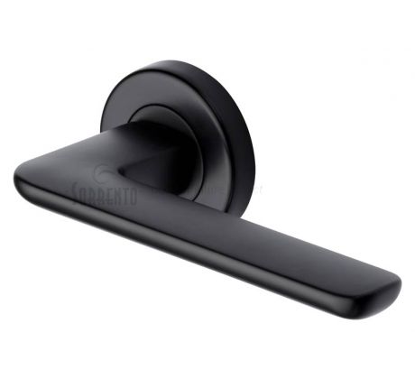 Sorrento SC-5352-BLK Trino Black Lever on Rose Door Handles