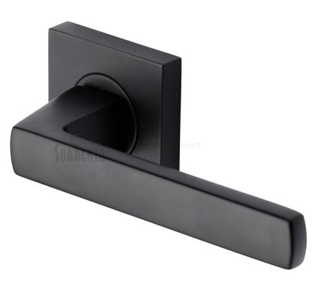 Modern black door clearance handles