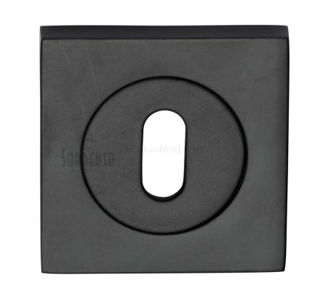 Sorrento SC-SQ0191-BLK Square Black Key Hole Escutcheon 53mm