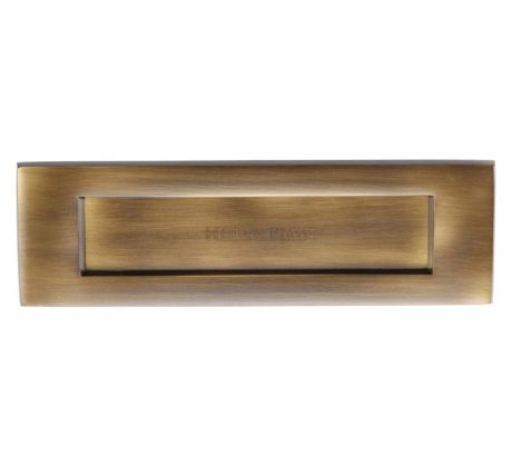 Heritage V850 Antique Brass Letter Box 254x79mm