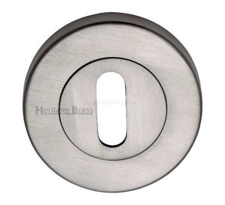 Satin Nickel Slotted Open Escutcheon 53mm