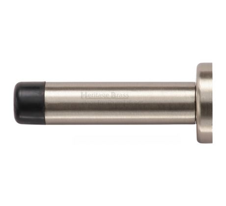 Satin Nickel Cylinder Door Stop 76mm