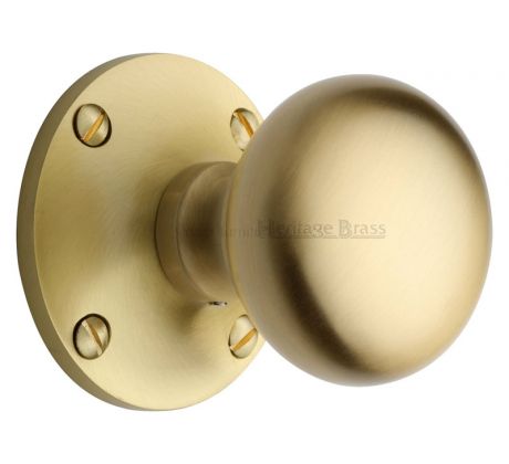 Satin brass cheap door knobs