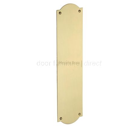 Satin Brass S640 Shaped Finger Plate 305x77mm