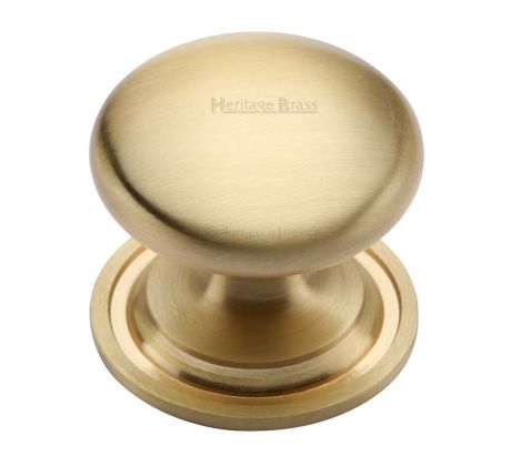 Heritage C2240 Satin Brass Round Cabinet Knob 48mm